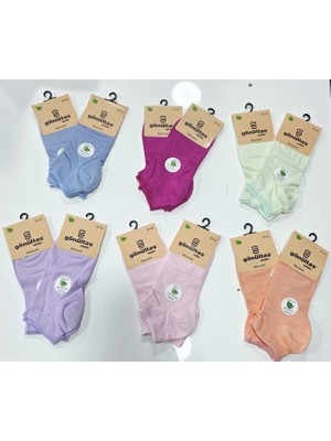 Gönültaş Bayan Bambu Patik Çorap 12 Li Paket