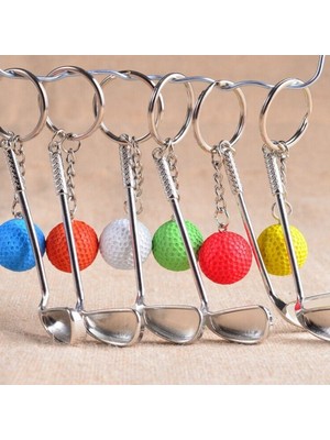 Marsilyan Buffer® Gerçekçi Golf Tasarımlı Şık Anahtarlık Kolye Çanta Süsü Golf Keychain
