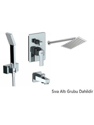 Gpd Ankastre Duş Seti (Krom) Pedra Basmalı BNS06