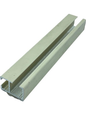 Morperde Katlamalı Perde Koteksli Üst Dar Beyaz Alüminyum Çıta