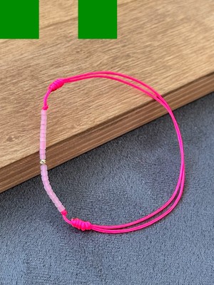 Aida Jewelss 14 Ayar Altın Dorika Detaylı Asansör Ipli Afgan Taşlı Altın Şans Bilekliği