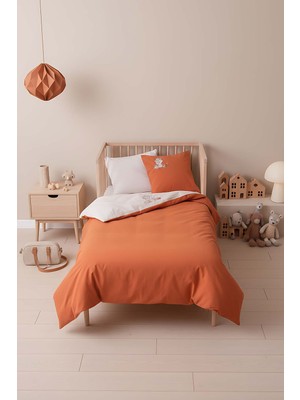 Cuddly Nakışlı %100 Pamuklu Bebek Nevresim Takımı