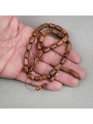 Kuka Gerçek Doğal Lapisdo Imzalı Kapsül Kesim 7X11.5MM Tesbih