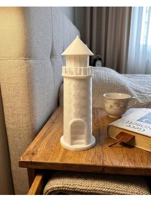 Marsilyan Modern Tasarımlı 3D Deniz Feneri Ev Dekorasyon Ürünü
