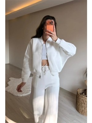 Dip Moda Kadın Oversize 3 Iplik Cepli Eşofman Takımı NM029