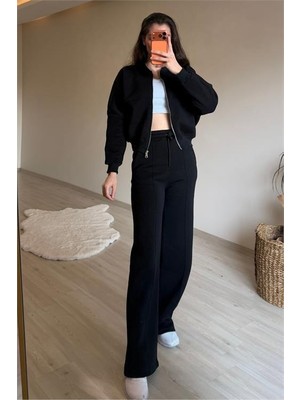 Dip Moda Kadın Oversize 3 Iplik Cepli Eşofman Takımı NM029