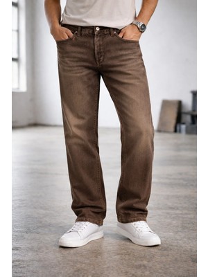 Connemara Jeans Erkek Regular Fit Koyu Kahve Doğal Yıkamalı Denim Pantolon – Rahat Dökümlü Kalıpp