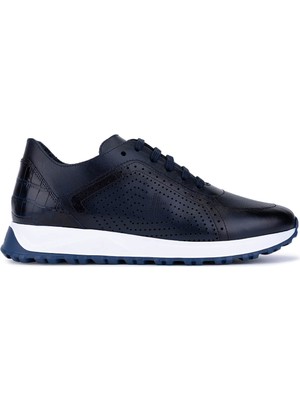 Tamer Tanca Erkek Hakiki Deri Lacivert Sneakers & Spor Ayakkabı 771 8588 Erk Ayk Y26 Lacıvert