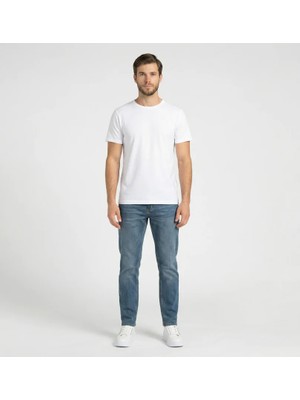 Connemara Jeans Erkek Regular Fit Mavi Denim Pantolon – Orta Mavi Günlük Rahat Kesim Kot