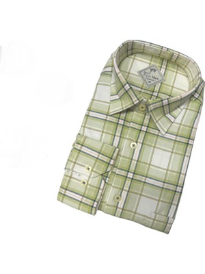 Gömlek Galerisi Klasik Kesim Ekoseli Uzun Kollu Erkek Gömlek