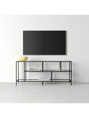 Merzana Modern Metal Tv Ünitesi – Çok Amaçlı Raflı Tv Sehpası | Minimalist Salon Konsolu