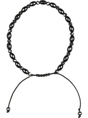 Bueno Shoes Siyah Doğal Taş Erkek Bileklik 06BD4021 06BD4021