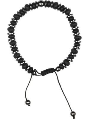 Bueno Shoes Siyah Mat Doğal Taş Bileklik 06BU1007 06BU1007