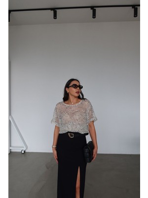 Özge Özgenç Pull Tasarım File Bluz