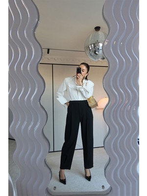 Özge Özgenç Çift Pileli Havuç Pantolon