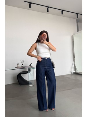 Özge Özgenç Simli Straight Jean