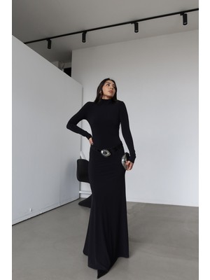 Özge Özgenç Kemer Detaylı Maxi Boy Elbise