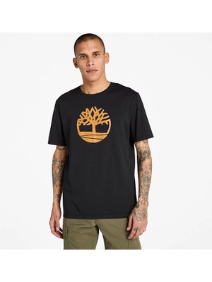 Timberland KENNEBEC RIVER Tree Logo Siyah Erkek Kısa Kol T-Shirt