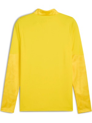 Puma Erkek Sarı Puma Teamcup Training 1/4 Zip Top Sarı Erkek Eşofman Üst
