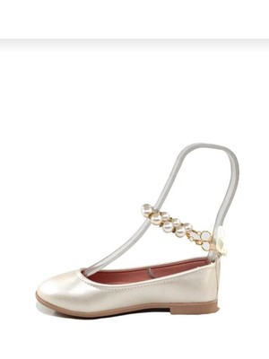 Sy Store Kız Çocuk Inci Detaylı Babet Ayakkabı