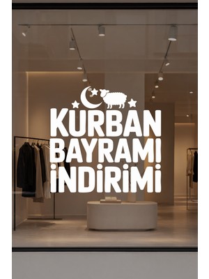 Mıgnatıs Kurban Bayramı Indirimi Yazılı Cam Sticker – Vitrin Yazısı