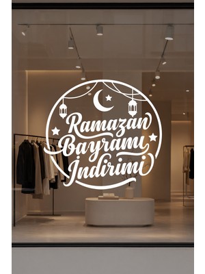 Mıgnatıs Ramazan Bayramı Indirimi Cam Vitrin Yazısı – Bayram Kampanyası Stickerı