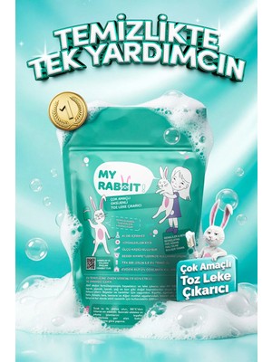 My Rabbit Çok Amaçlı Oksijenli Toz Leke Çıkarıcı ve Beyazlatıcı 800 gr