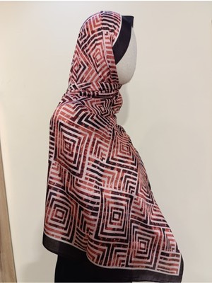 Esima Butik Kare Desenli  Pamuk Şal
