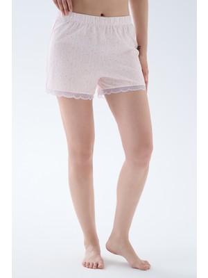 Hays Kadın Pamuklu Dantel Detaylı Şort Pijama Altı