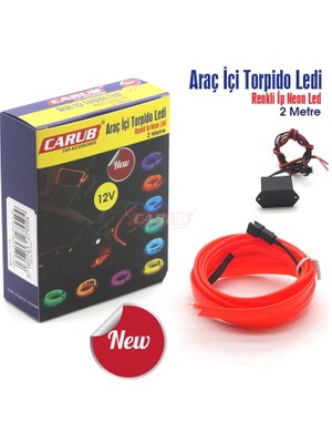 Solveks Ip Neon LED 2 Metre Kırmızı Oto Aksesuar Premium