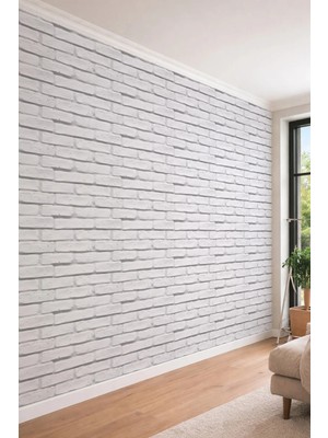 Dreamwall Tuğla Desenli Loft Tarzı Modern Tek Parça Tekstil Duvar Kağıdı