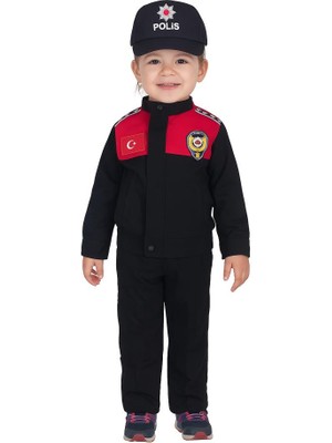 Marvel Spider-Man Single Sword Unisex/Erkek/Kız Çocuk Polis-Asker Kıyafeti Elbisesi Üniforma Takımı Kostüm (Yunus 7-8 Yaş)