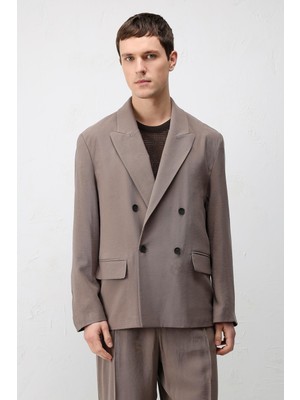 Antioch Vizon Modal Karışımlı Relaxed Fit Erkek Blazer Ceket