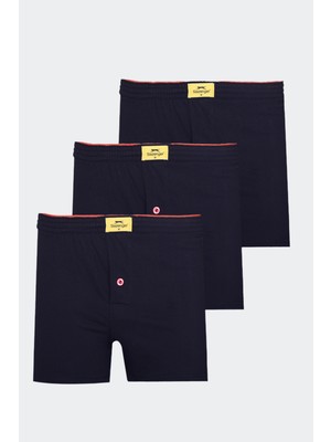 Slazenger He 3 Lü Set Erkek  Lacivert Boxer