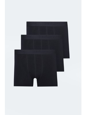 Slazenger Jama 3 Lü Set Erkek  Siyah Boxer