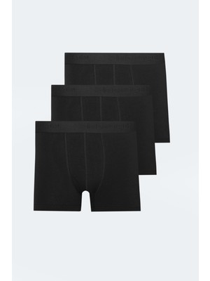 Slazenger Jama 3 Lü Set Erkek  Siyah Boxer