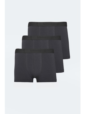 Slazenger Jadax 3 Lü Set Erkek  Gri Boxer