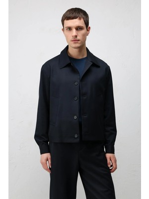 Antioch Lacivert Relaxed Fit Baharlık Erkek Mont