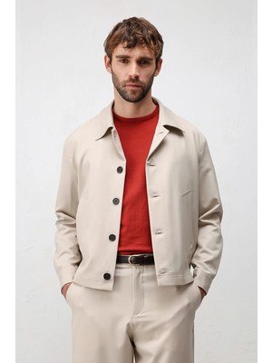 Antioch Bej Relaxed Fit Baharlık Erkek Mont