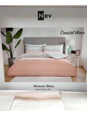 Özdilek Nev Serisi -Mavi Coastal Wave- Tek Kişilik Nevresim Takımı