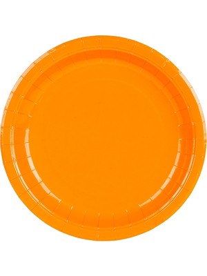 Party Express Karton Tabak 23CM 8'li - Turuncu