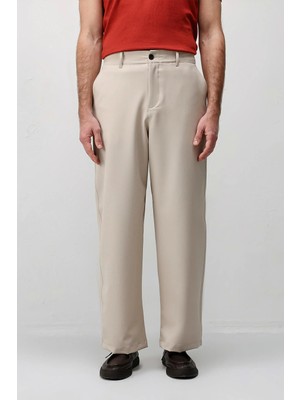 Antioch Bej Relaxed Fit Erkek Pantolon