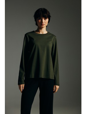 Hays Kadın Pamuklu Uzun Kollu T-Shirt