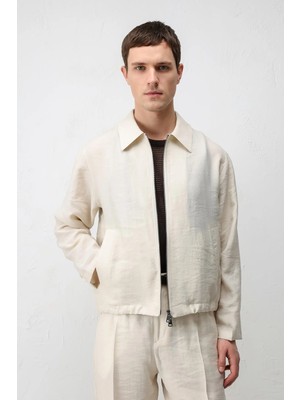 Antioch Taş Lyocell Karışımlı Yazlık Erkek Ceket