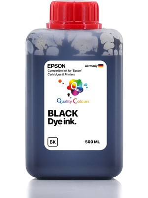 Qc Epson Ecotank L18050 Uyumlu - 500ML Bk Black Siyah