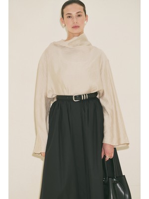 Manuka Dokulu Dökümlü Bluz Taş