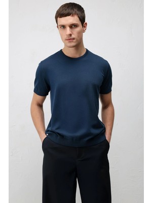 Antioch Indigo Comfort Slim Triko T-Shirt