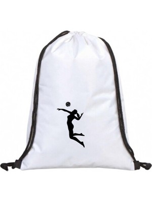 Hero Tasarım Voleybolcu - Ipli Sırt Çantası - Spor - Günlük - Okul 35*45CM One Size | BLL2719
