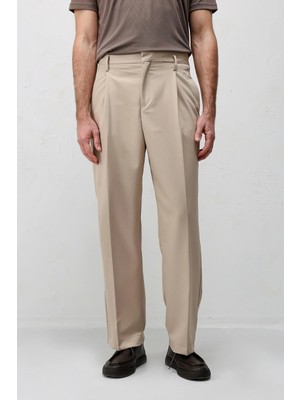 Antioch Taş Relaxed Fit Pileli Erkek Pantolon