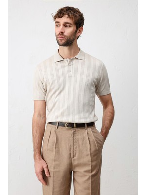 Antioch Taş Dokulu Triko Erkek Polo T-Shirt